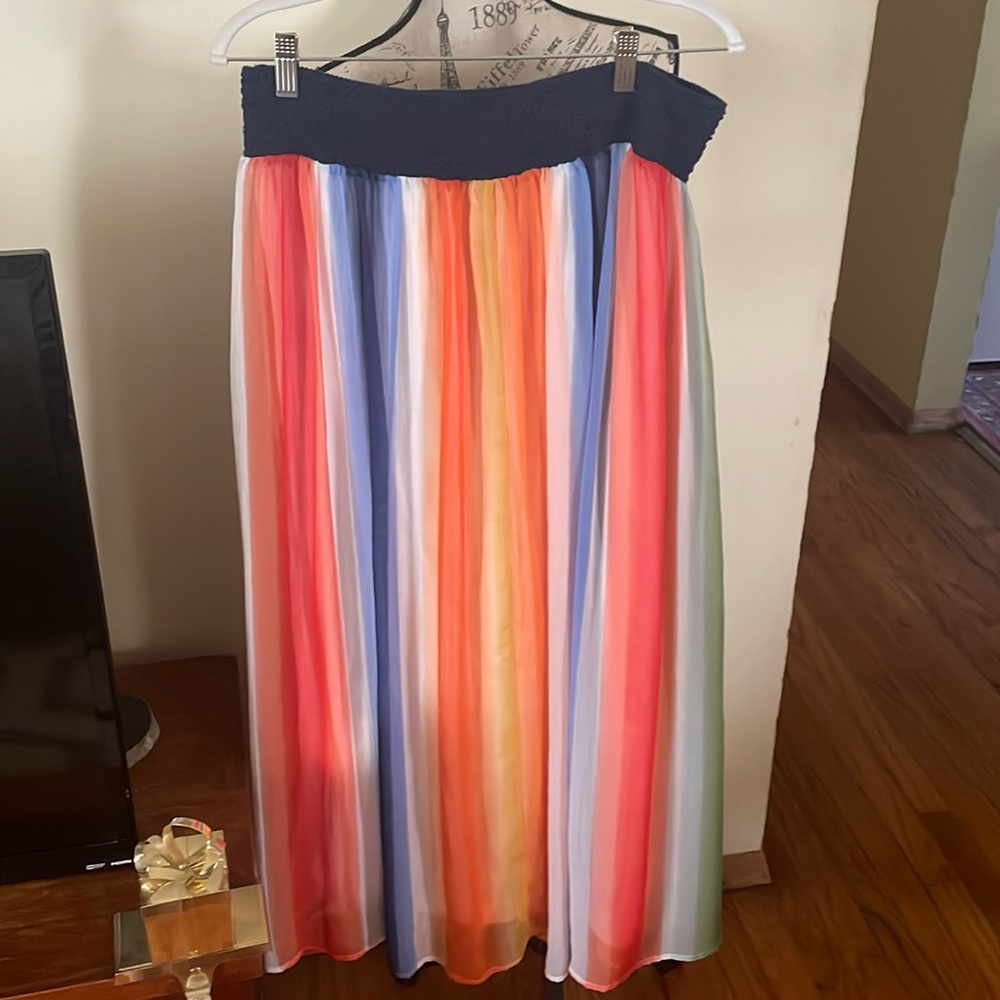 Soft Surroundings Colorful Striped Maxi